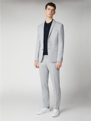 Men's Grey Structured Skinny Fit Suit | Ben Sherman | Est 1963 Spenders Friend