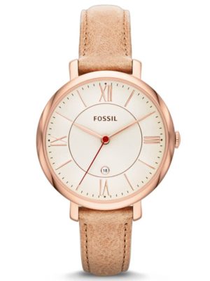 Fossil Jacqueline Sand Leather Strap Watch Es3487 loving the sales