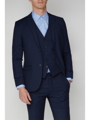 Ben Sherman Bright Blue Semi Plain Suit Jacket 38l Blue loving the sales