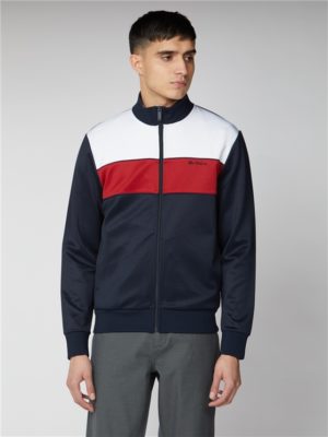 Men's Navy Red & White Tricot Track Top | Ben Sherman | Est 1963 - Small Spenders Friend