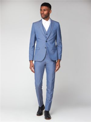 Smoke Blue Tonic Camden Three Piece Suit | Ben Sherman Spenders Friend