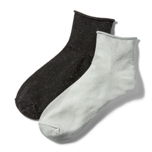 Timberland Two Pair Pack Roll Top Ankle Socks For Women SpendersFriend