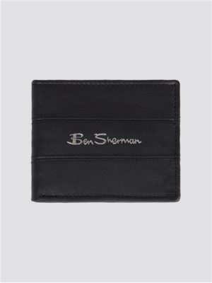 Men's Black Ben Sherman Leather Wallet | Ben Sherman | Est 1963 - One Size Spenders Friend