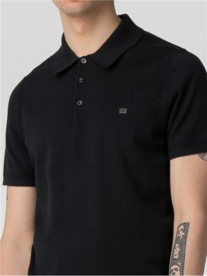 Men's Black Cotton Knitted Polo Shirt | Ben Sherman | Est 1963 - Xs Spenders Friend