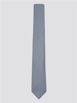 Men's Blue Silk Dogtooth Tie | Ben Sherman | Est 1963 - One Size Spenders Friend
