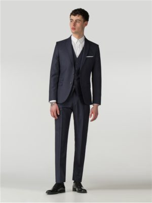 Men's Blue Textured Camden Fit Suit | Ben Sherman | Est 1963 Spenders Friend