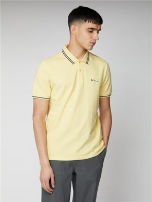 Men's Pale Yellow Romford Polo Shirt | Ben Sherman | Est 1963 - Medium Spenders Friend