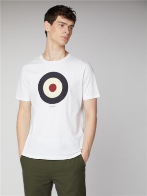 Men's White Classic Target T-Shirt | Ben Sherman | Est 1963 - Xs Spenders Friend