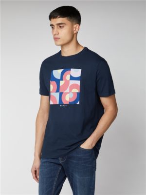 Navy Mod Target Pop Art T-Shirt | Ben Sherman | Est 1963 - Xs Spenders Friend