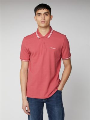Rose Pink Romford Tipped Polo Shirt | Ben Sherman | Est 1963 - Small Spenders Friend