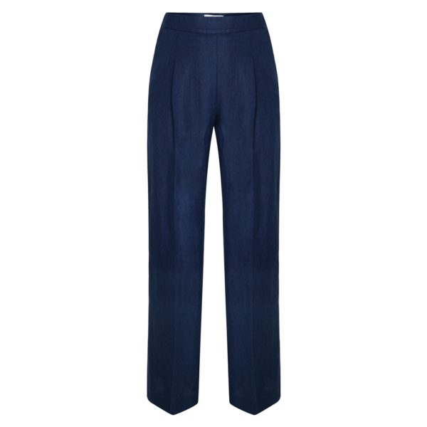 Magee 1866 Navy Willow Irish Linen Trousers loving the sales