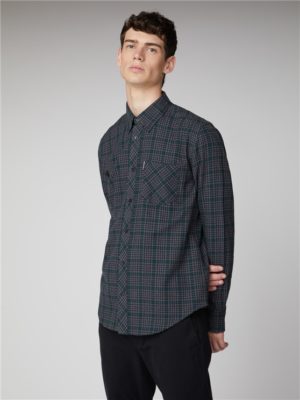 Brushed Check Shirt Anthracite | Ben Sherman - Xl Spenders Friend