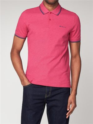 Men's Bright Pink Romford Polo Shirt | Ben Sherman | Est 1963 Spenders Friend
