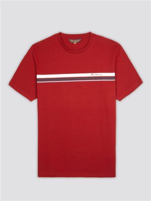 Men's Red Sport Striped T-Shirt | Ben Sherman | Est 1963 - Xs Spenders Friend