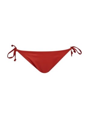Womens Dp Beach Rust Tie Side Bikini Briefs - Red
