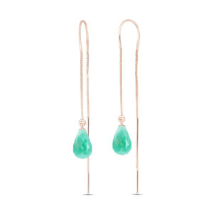 Emerald Scintilla Earrings 6.6 Ctw In 9ct Rose Gold SpendersFriend