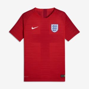 2018 England Vapor Match Away Older Kids' (Boys') Football Shirt - Red Spenders Friend