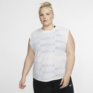 Nike Plus Size - Air Women's Short-Sleeve Running Top - White Spenders Friend