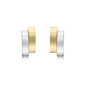 9ct Gold Double-Bars Stud Earrings SpendersFriend