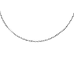 Silver Cubic Zirconia 18" Tennis Necklace SpendersFriend