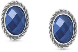 Nomination Blue Cz Silver Earrings Spenders Friend