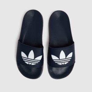 Adidas Navy & White Adilette Lite Sandals SpendersFriend