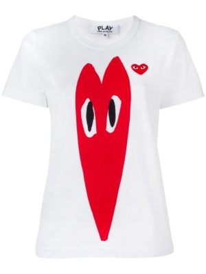 Almond-Eyed Heart Print T-Shirt SpendersFriend 