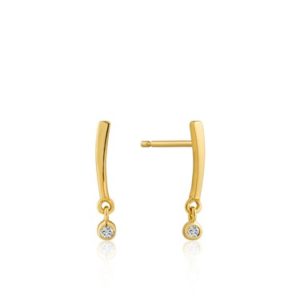 Ania Haie Gold Shimmer Bar Stud Earrings Spenders Friend