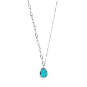 Ania Haie Tidal Turquoise Mixed Link Necklace Spenders Friend