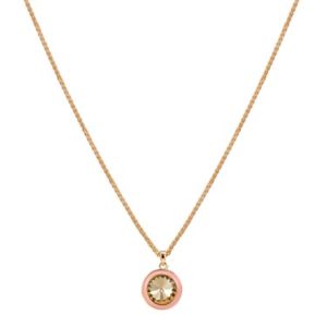 August Woods Pink & Gold Necklace Spenders Friend