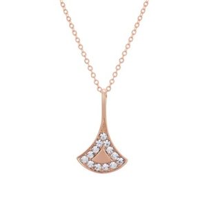 August Woods Rose Gold Classic Glamour Necklace Spenders Friend