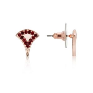 August Woods Rose Gold & Red Classic Glamour Earrings Spenders Friend