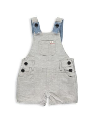 Baby's Chambray Shortie Overalls Spenders Friend