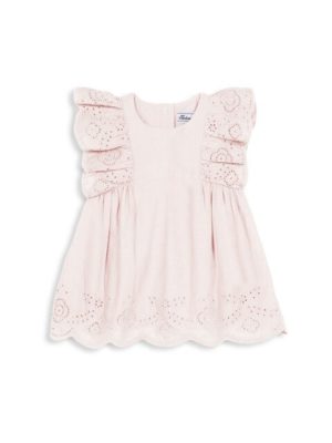 Baby's & Little Girl's Dress With Embroideries Spenders Friend