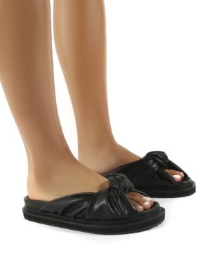 Bay  Pu Knot Detail Sandals