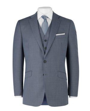 Blue Grey Tailored Business Jacket 40" Long SpendersFriend