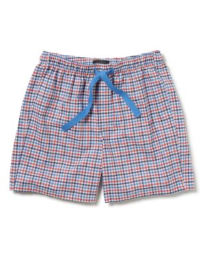 Blue Red Check Oxford Lounge Shorts S SpendersFriend