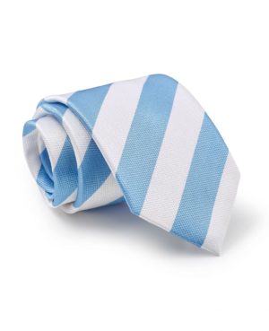 Blue White Striped Silk Tie SpendersFriend