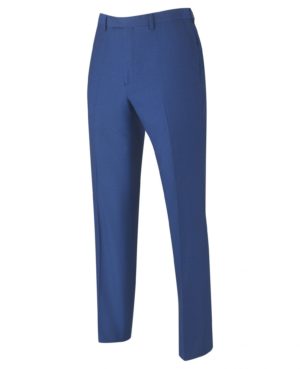 Bright Blue Tailored Business Suit Trousers 32" 32" SpendersFriend