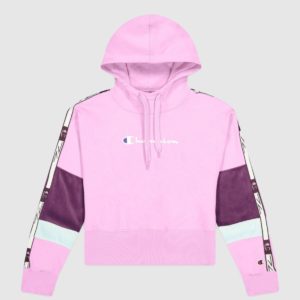 Champion Hooded Half Zip In Pink SpendersFriend