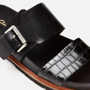 Clarks Women's Orianna Sun Leather Double Strap Sandals SpendersFriend
