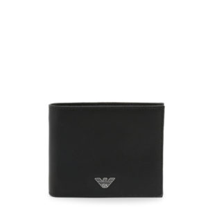 Emporio Armani - Men's Classic Leather Wallet - Black SpenderFriend