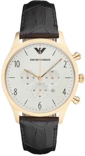 Emporio Armani Men's Gold Plated Watch - Brown/Gold SpenderFriend
