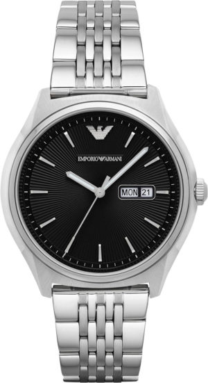 Emporio Armani Unisex Bracelet Watch - Silver/Black Dial SpenderFriend