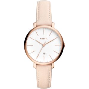 Fossil Jacqueline Pastel Pink Leather Watch Spenders Friend