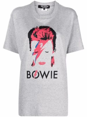 Grey Bowie Graphic-Print T-Shirt SpendersFriend 