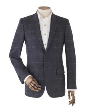 Grey Check Tweed Jacket 48" Short SpendersFriend