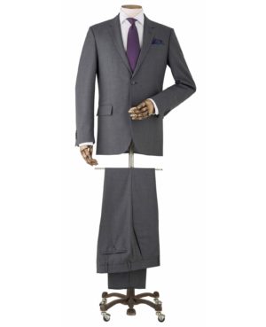 Grey Prince Of Wales Check Tailored Wool Suit SpendersFriend