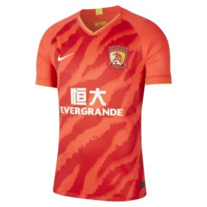 Guangzhou Evergrande Taobao F.C. 2020 Stadium Home Men's Football Shirt - Red Spenders Friend