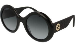Gucci - Gg0101s Grey Gradient And Black Framed Round Sunglasses For Women SpenderFriend